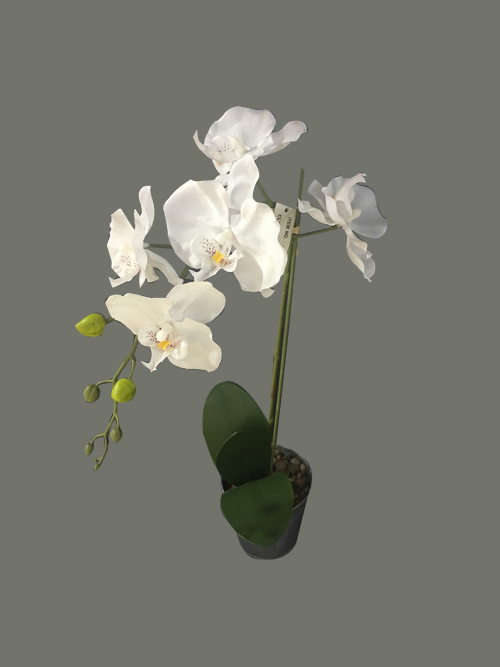 artificial orchid in pot silk orchid in pot fake orchid for home party wedding arrangements decors