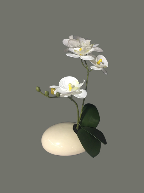 artificial orchid in pot silk orchid flowers fake orchid in pot for home party wedding arrangements decors