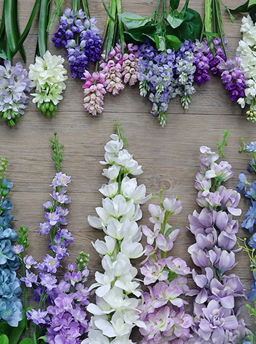 artificial delphinium silk delphinium for decoration