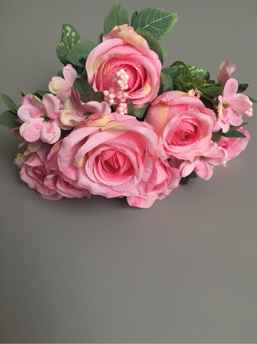 wedding rose bush,silk wedding flowers.artificial wedding rose bush,silk wedding flowers